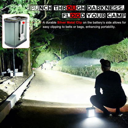 LBJD Super Bright Hunting Lamps, LED Rechargeble Head Lamp for Adults with High Power Multi-Function Battery Pack, Ideal for Camping, Fishing, Emergencies, and Search & Rescue
