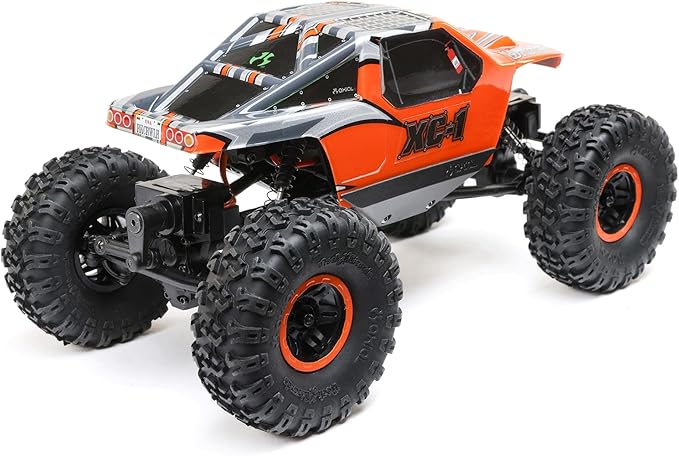 Axial RC Truck 1/24 AX24 XC-1 4WS Crawler Brushed RTR (Includes Everything Needed No Other purchases Required) Orange AXI00003T2