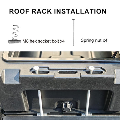RUGCEL 98QT Waterproof Dry Storage Box - Heavy Duty Off-Road Case for Overland Trips, Car Camping, Roof Rack