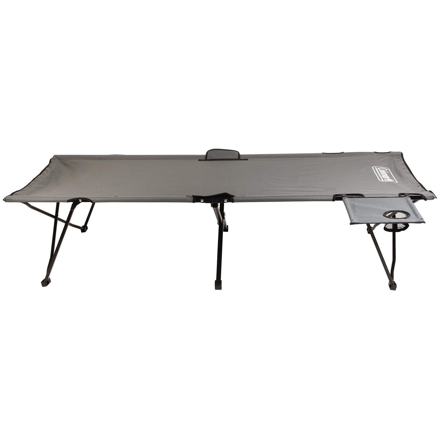 Coleman Pack-Away Big ‘n Tall Camping Cot with Removable Side Table, Extra Wide Cot Fits Adults up to 6ft 6in or 300lbs, Carry Bag Included