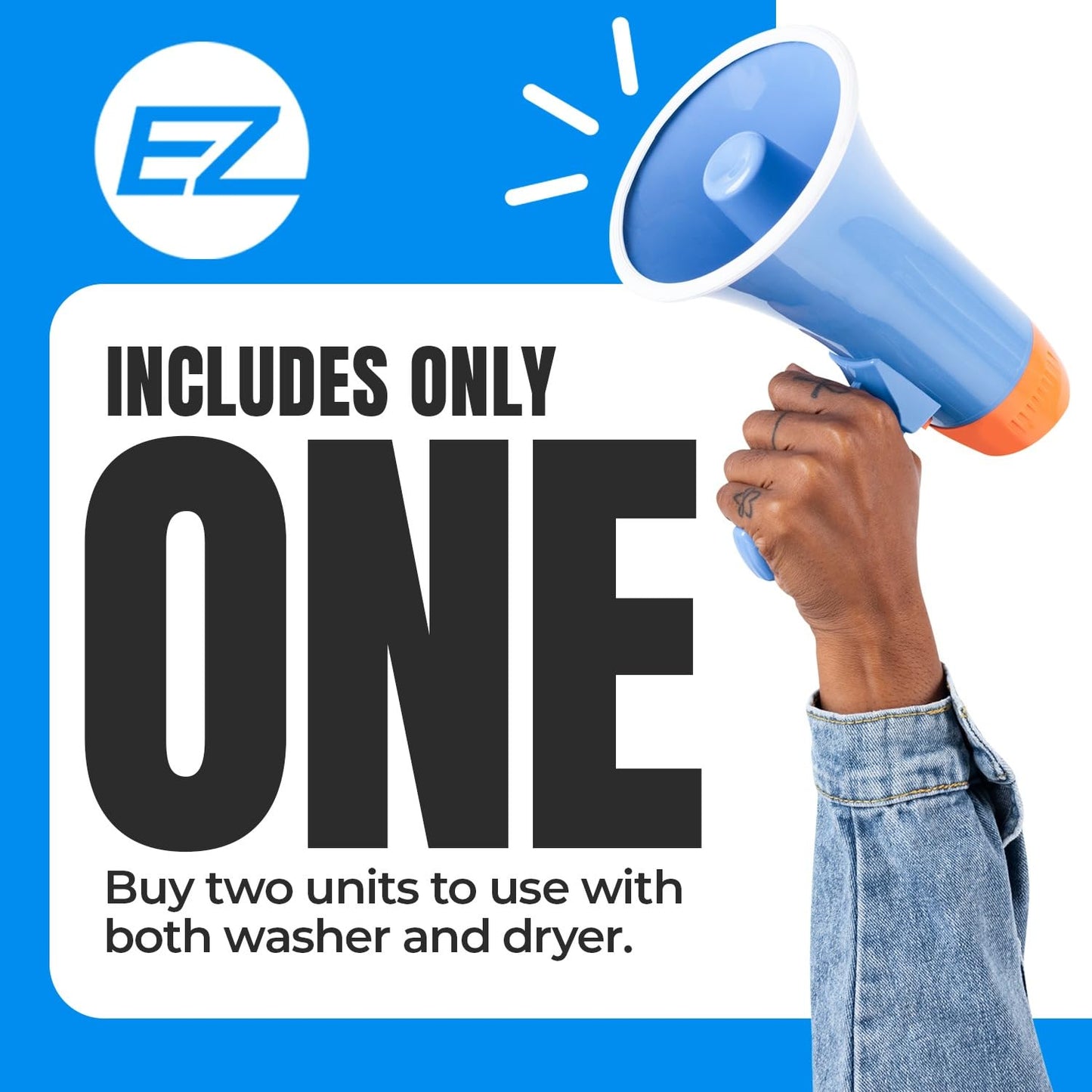 Washer and Dryer Pedestal with Pullout-Shelf - 24" W, 10" H, White Steel Universal Fit with Major Brands | Laundry Pedestal with Drain Pan & Hose | Washer Stand for Back Pain Relief, 800 lbs Capacity