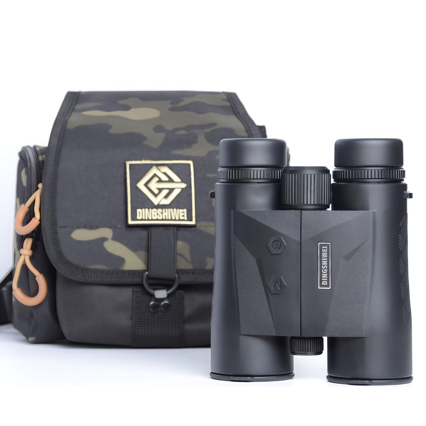 DINGSHIWEI Rangefinder Binoculars for Hunting, 1968 Yards Laser Rangefinder, 10x42 HD Optics, Fast 0.15s IP65 Waterproof ±0.5m for Golf, Bird Watching, Outdoor, Black
