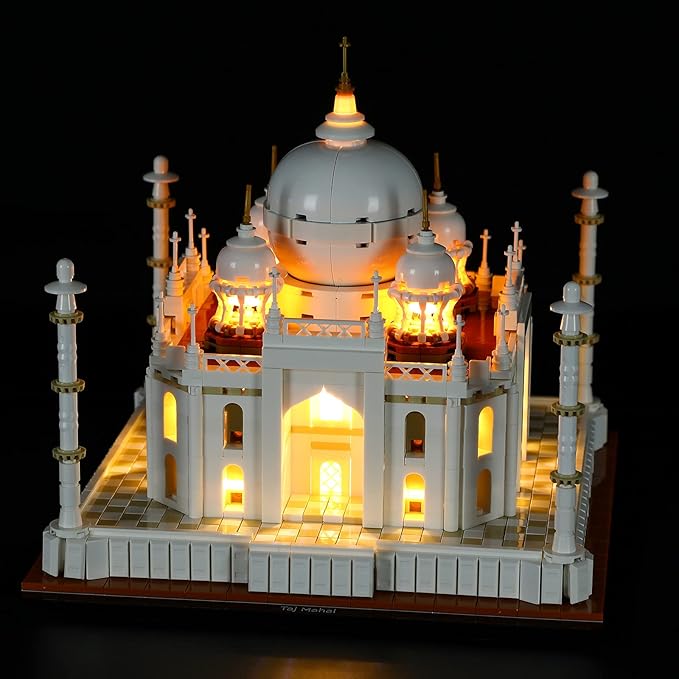 Version 2021 LED Light Kit Compatible with Lego 21056 Taj Mahal (Ver.2021) - Lighting Set for Architecture Building Model (Model Set Not Included)