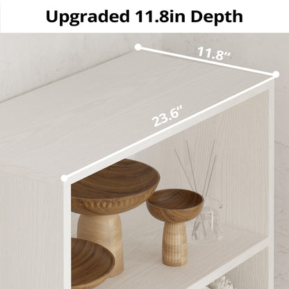 IRONCK Industrial Bookshelves and Bookcases with Doors 11.8 in Depth Floor Standing 5 Shelf Display Storage Shelves Tall Bookcase for Home, Office, Living Room