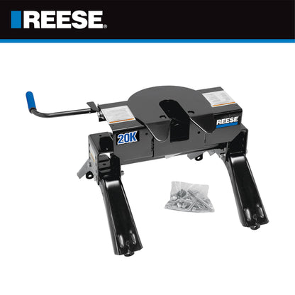Reese 30119 Fifth Wheel Hitch 20,000 lbs. Capacity, Dual Jaw, Complete System, Industry Standard Mount, Rated up to 20,000 lbs. towing capacity and up to 5,000 lbs