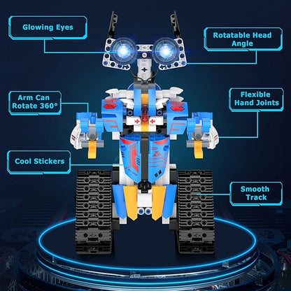 Robot Toys for 8-16 Year Old Boys Girls Kids with APP or Remote Control Science Programmable Building Block Kit STEM Projects Educational Birthday Gifts