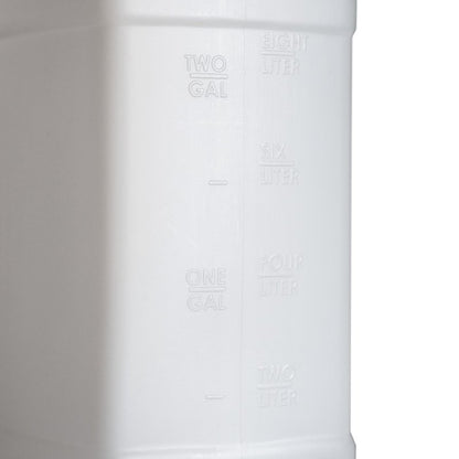 FastRack 2.5 Gallon Water Jug (Pack of 4) w/ 1 Black Rubber Cap Gripper | Reusable Plastic Jug with lid for Liquids | Heavy-Duty Water Container for Storage, Camping | BPA-Free Gallon Jugs with Lids
