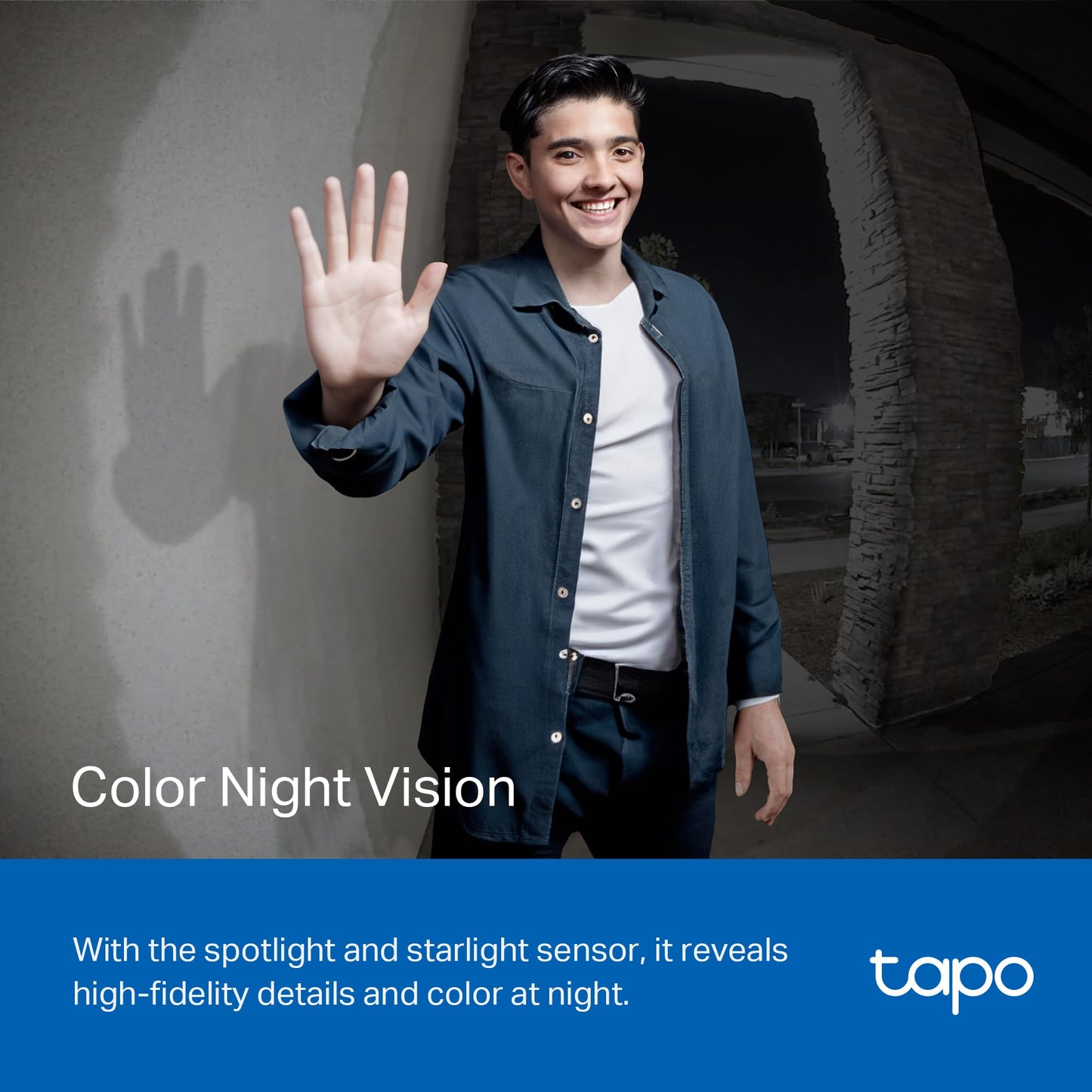 Tapo Smart Video Wireless Doorbell Camera - 2K, 160° Ultra-Wide View, Up to 180 Days Battery, Alexa, Google Assistant Compatible, Free AI Person Detection, IP54, SD/Cloud Storage, D205