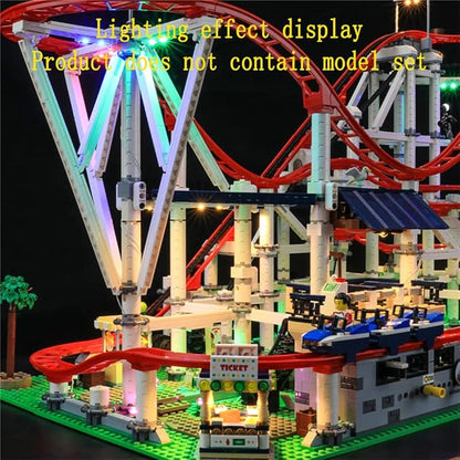 LED Light Kit Compatible with Lego Roller Coaster - Lighting Set for Creator 10261 Building Model (Model Set Not Included)