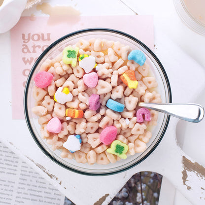 Funny French Vanilla Cereal Bowl with Metal Spoon Candle Morning Ritual Gift