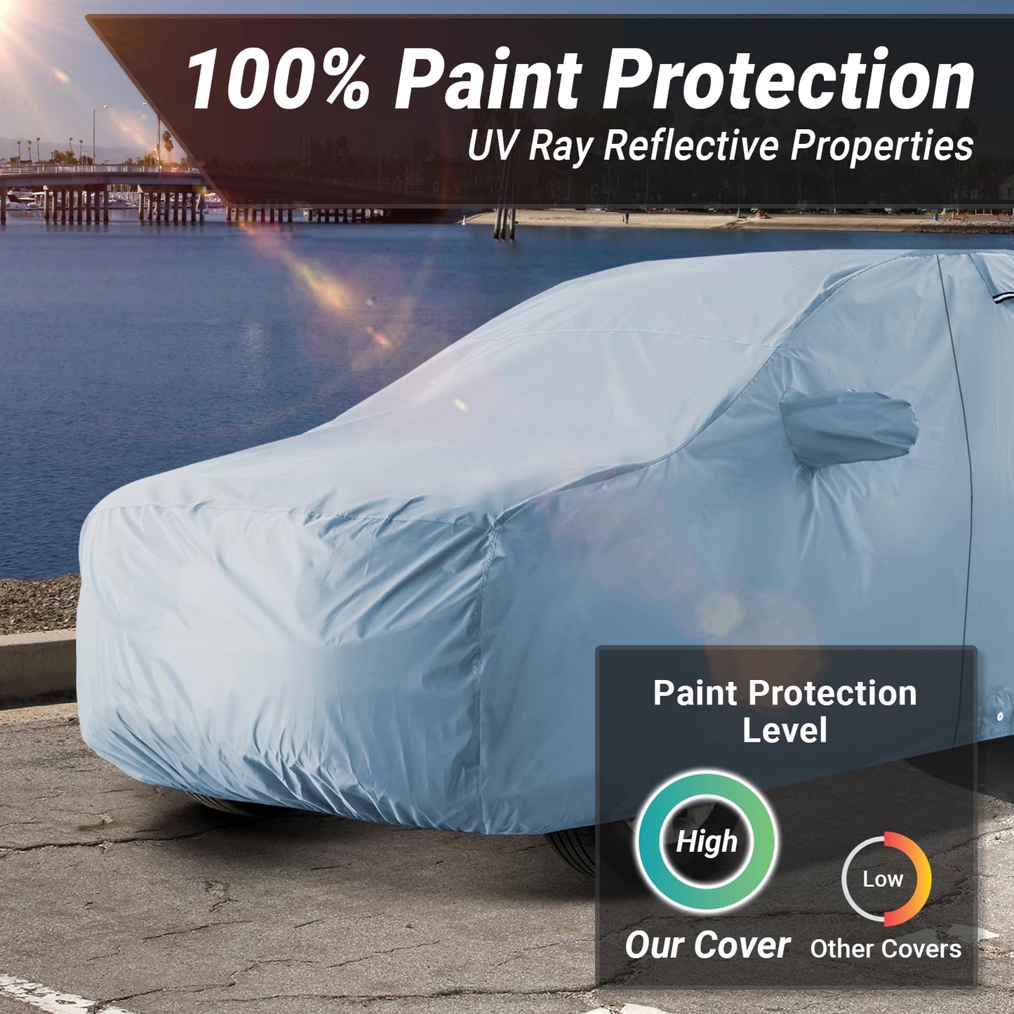SUV Custom-Fit Car Cover for 2024-2026 Lexu s TX | Waterproof All Weather SUV Cover for UV, Rain, Snow, and Ice. Long-Lasting Quality, Suitable for Both Indoor and Outdoor Use.
