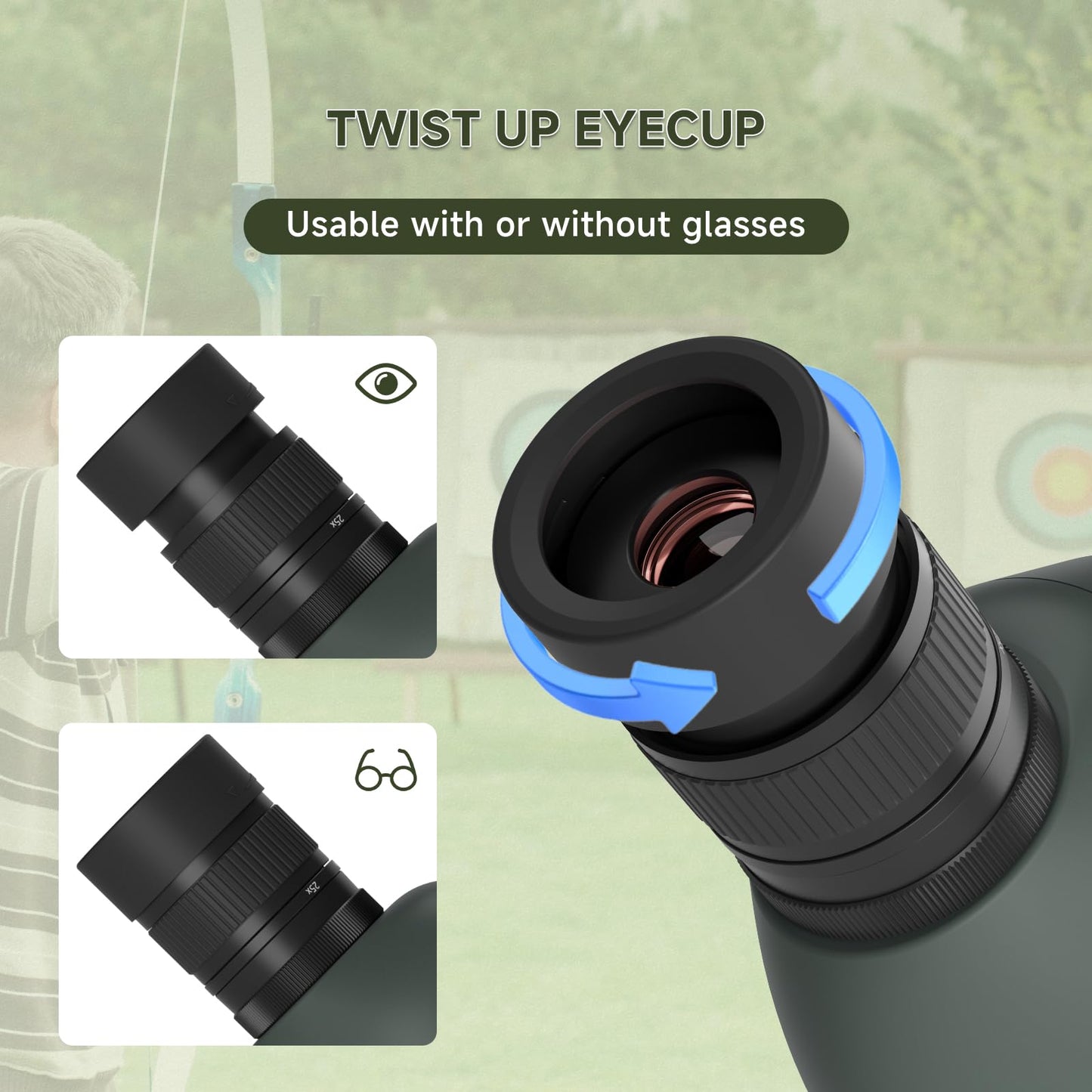 SVBONY SV28 100mm Angled Spotting Scope with SA411 Remote Shutter, 25-75x Spotter Scope with Tripod for Long Range Viewing, FMC HD Optics with Soft Carrying Case & Phone Adapter, Scopes for Shooting