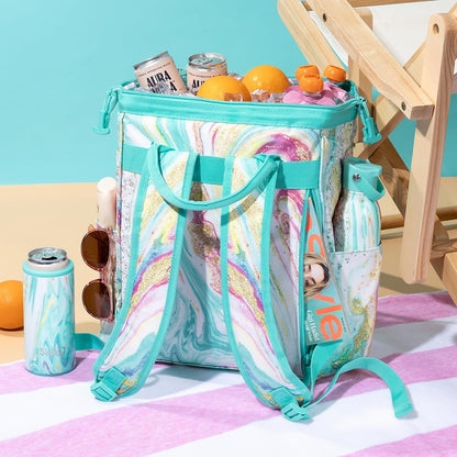 Swig Life Packi Backpack Cooler, Insulated Cooler, Waterproof Beach Bag, 24 Cans, Lightweight Insulated Coolers (Caliente)