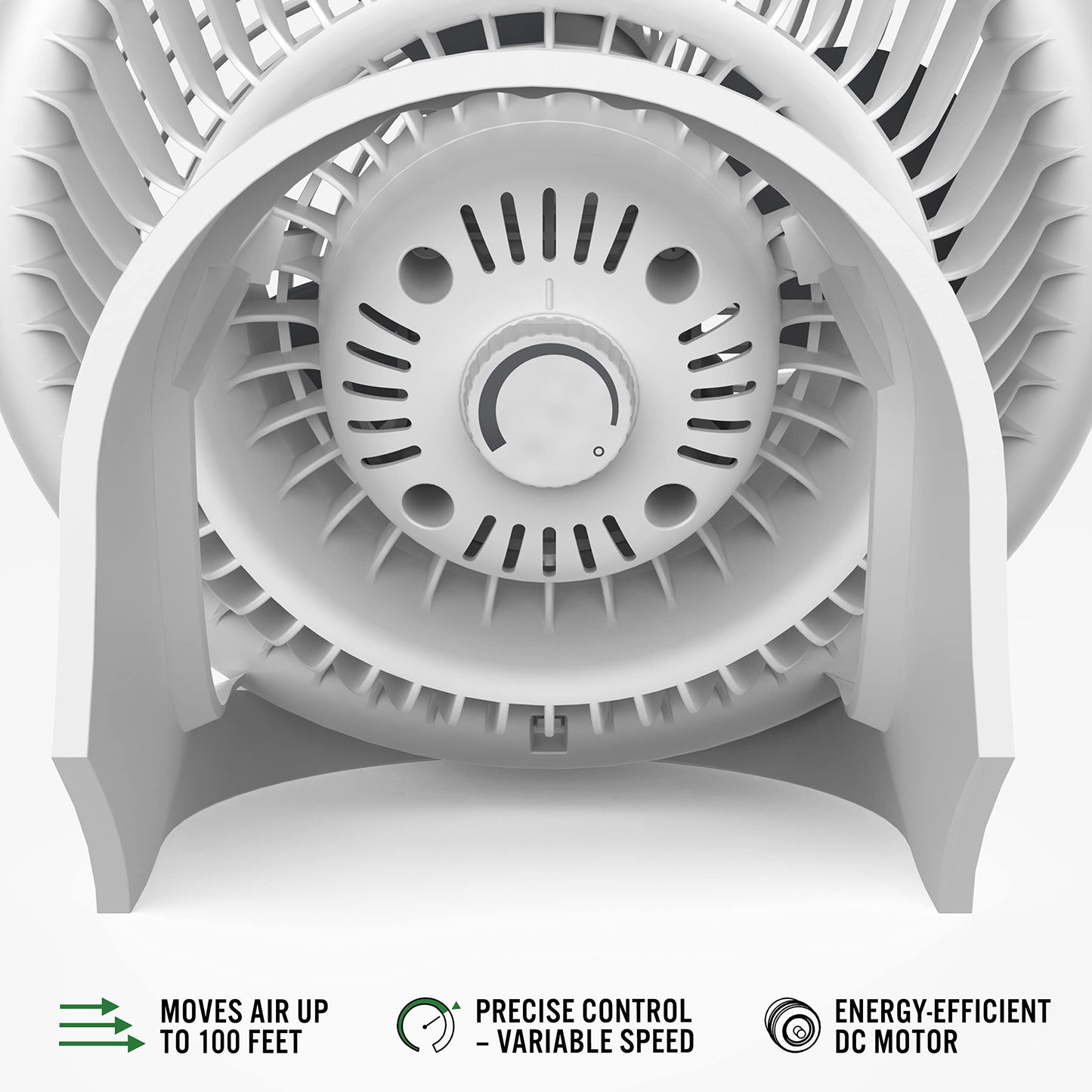 Vornado 733DC Whole Room Energy Smart Air Circulator Fan, Made in USA, Variable Speed Control, White, Large