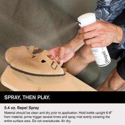 Jason Markk Shoe Protector Repel Spray, Water & Stain Repellent for Shoe and Sneaker Care, Non-Aerosol Footwear Protector Spray, Safe for Leather, Suede, Nubuck, Cotton, Knits, 5.4oz