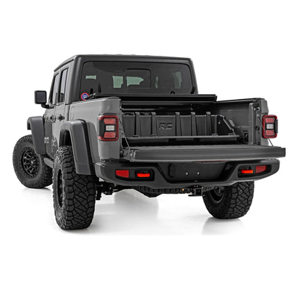 Rough Country 48" Slide-Out Truck Bed Cargo Box - Heavy-Duty, Weather-Resistant Truck Organizer for Compact Beds, Easy Tailgate Access