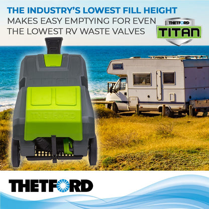 Thetford 40951 4-Wheel Titan Tote - 27 Gallon , Gray