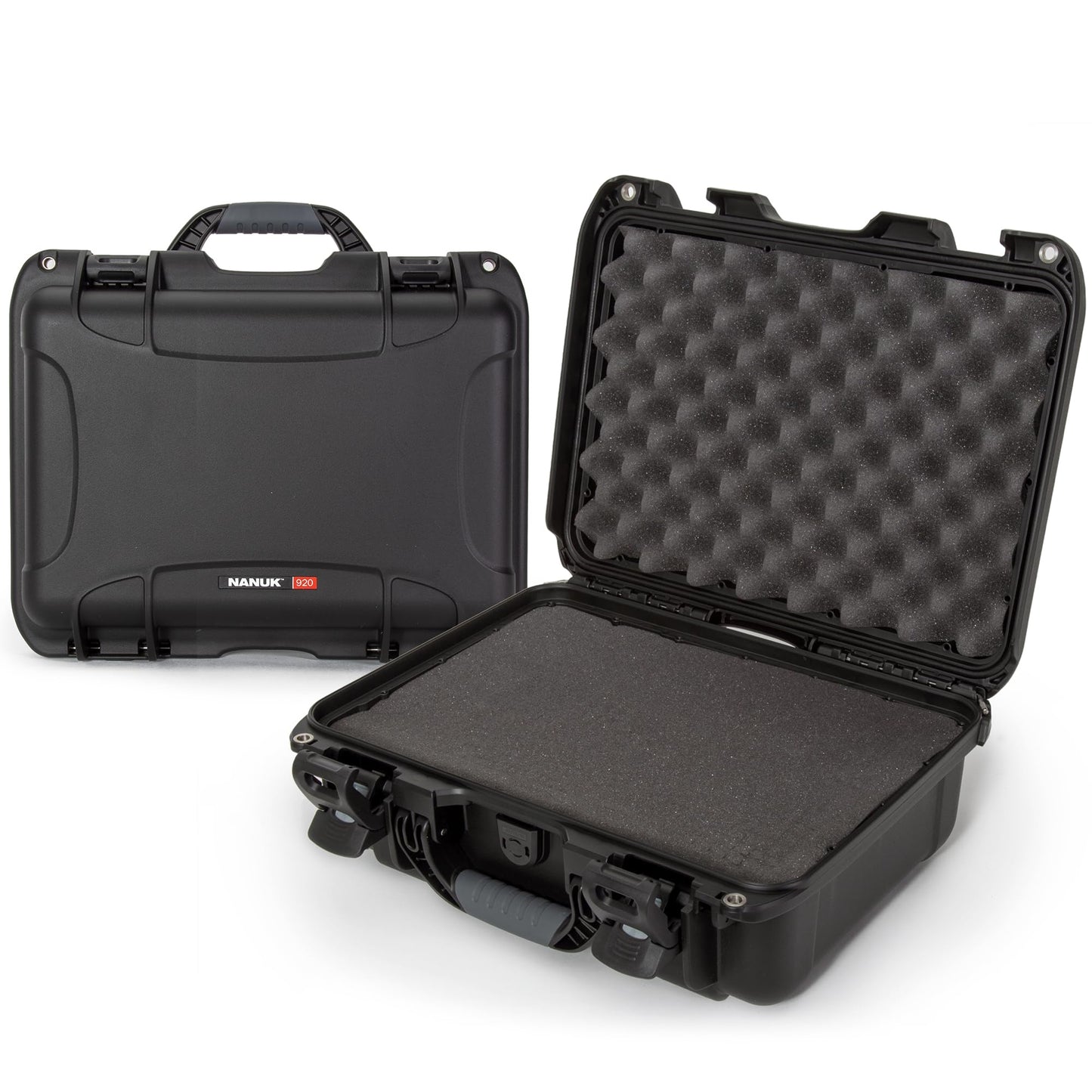 NANUK 920 Hard Case – Waterproof Travel Hard Case with Customizable Cubed Foam, 16.7” x 13.4” x 6.8”, Dustproof & Impact-Resistant, Airline Carry-On Approved – Black
