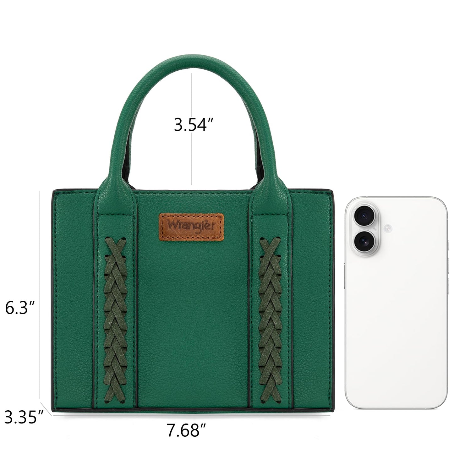 Wrangler Mini Tote Bag for Women Cute Small Satchel Purse Top-handle Handbag with Strap