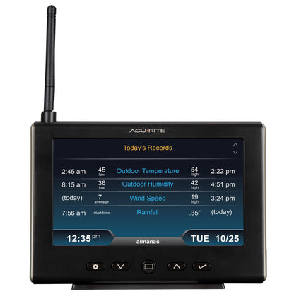 AcuRite Iris Weather Station with HD Display, Power Supply Base, Indoor/Outdoor Thermometer and Hygrometer for Temperature and Humidity, Rain Gauge, Wind Speed/Direction, and Built-in Barometer