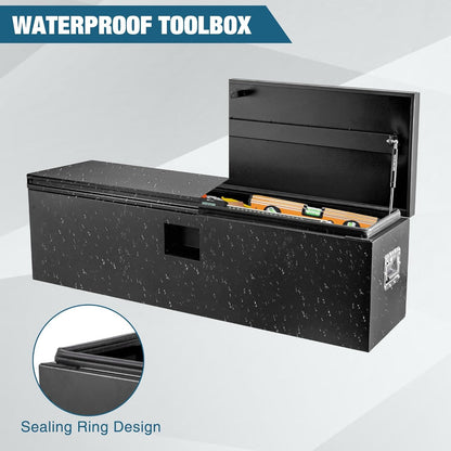 ExploreHorizon Steel Heavy Duty Truck Bed Tool Box, Door with Double Sided Hydraulics Rods for Trailer Truck Pick Ups