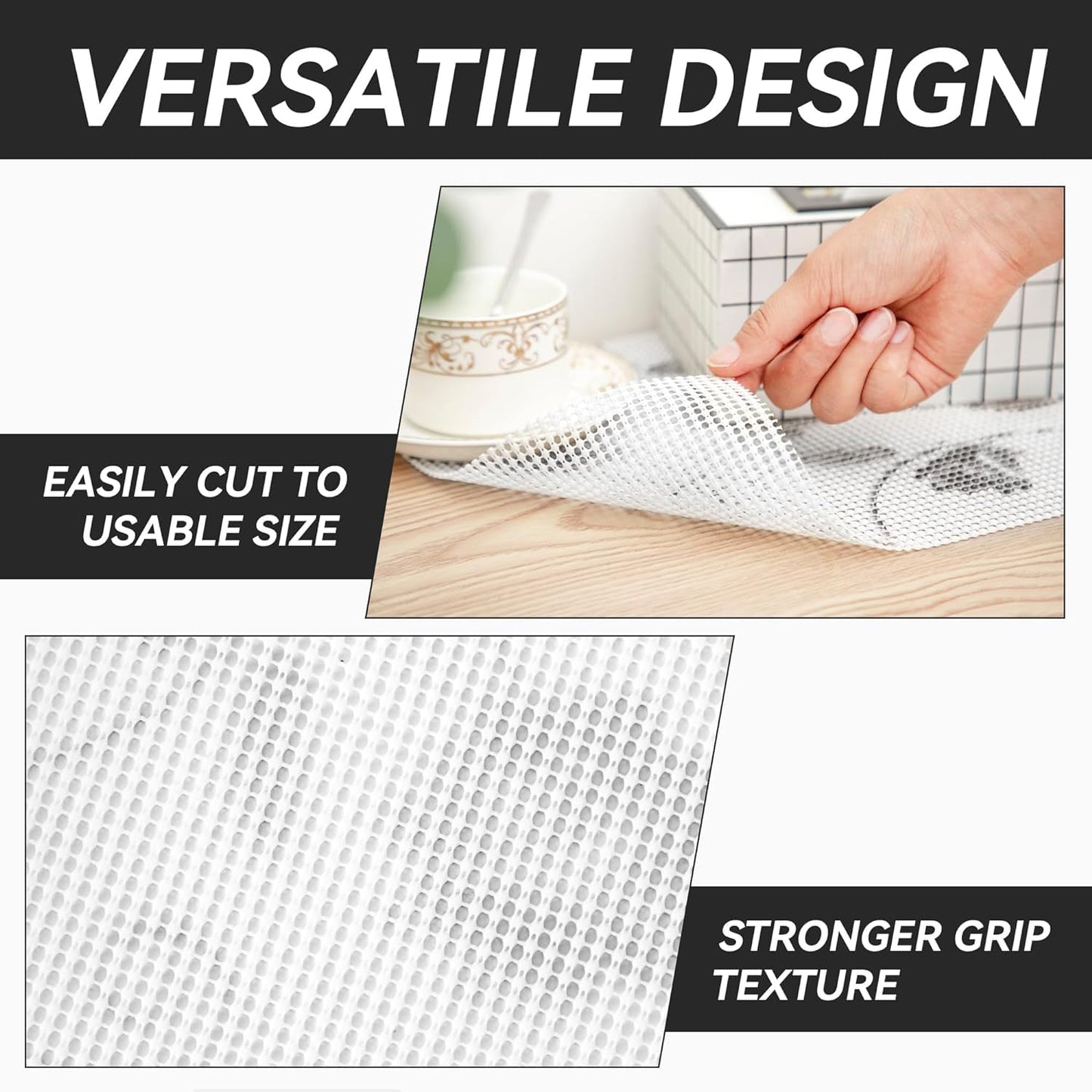 Shelf Liner, Non-Adhesive Refrigerator Liners for Shelves Washable 18 * 288 inch, Vinyl Shelf Drawer Liner Non-Slip Bathroom Cabinet Liner for Kitchen/Storage/Desks (Floral-2)