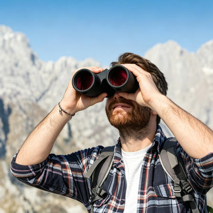 ED 10x50 Professional Binoculars for Adults High Powered, Fully Multi-Coated Lenses, Super Bright BAK4 Prism Waterproof Compact Binoculars for Bird Watching Hunting Stargazing Hiking Cruise Travel
