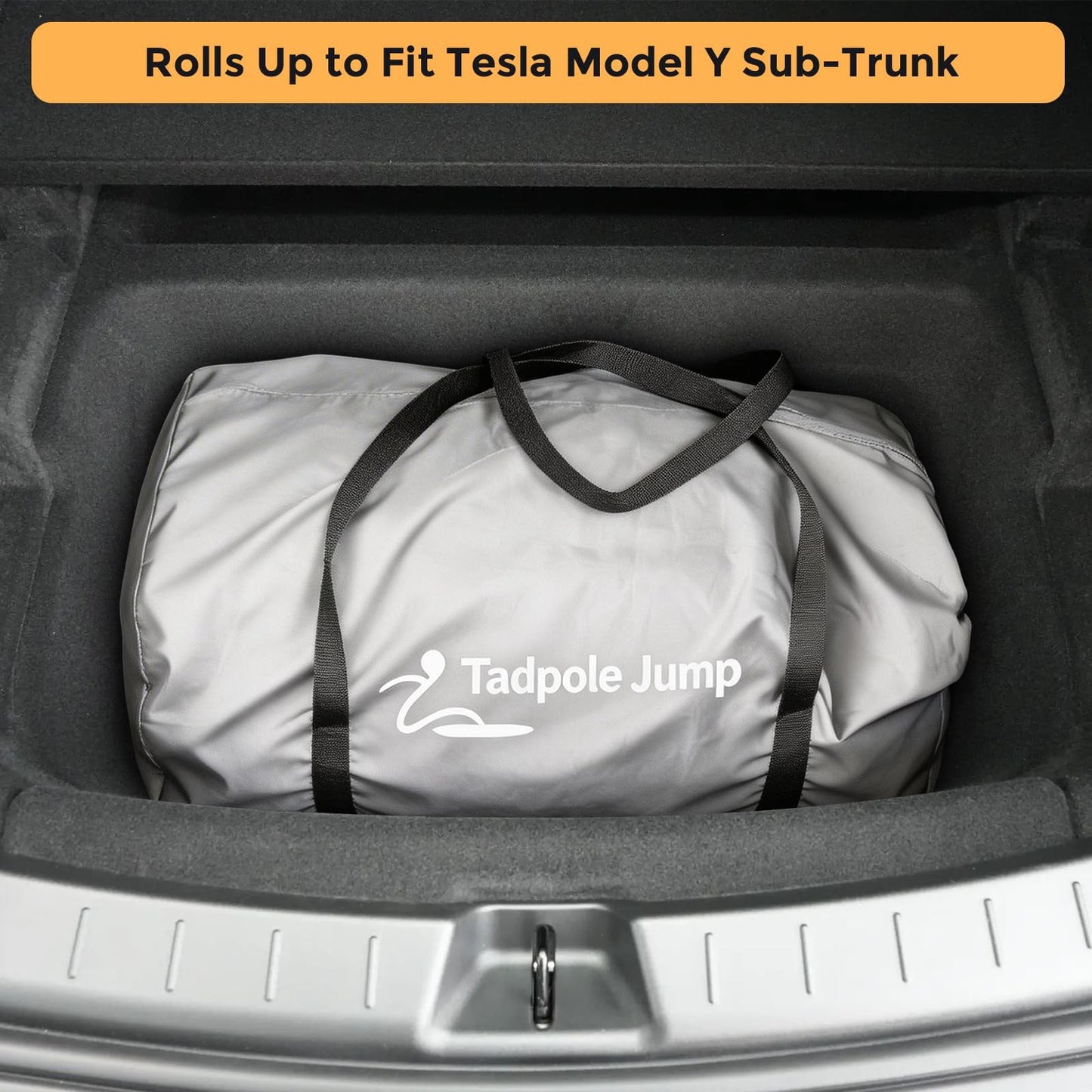 4-Inch Hybrid Air Foam Tesla Model Y Mattress, Self-Inflating SUV Car Sleeping Pad with Multi-Functional Rechargeable Pump, Comfortable & Flat Car Bed for Camping or Travel (Anthracite Gray)
