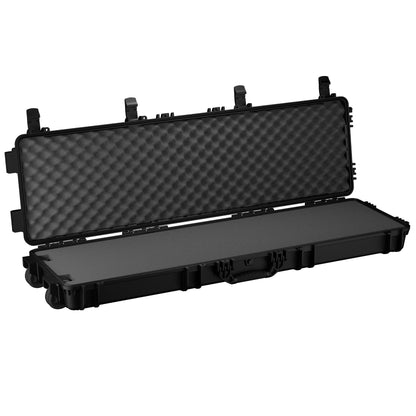 Condition 1 55" Long Gun Carrying Case Model 818 with Wheels, Rolling Hard Lockable Storage with Foam, IP67 Waterproof, TSA Friendly, Made in USA, 54.77"x16.50"x5.94"