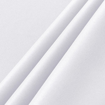 sancua 6 Pack White Tablecloth 60 x 120 Inch, Rectangle Table Cloth for 8 Feet Tables - Stain and Wrinkle Resistant Washable Polyester Table Cover for Dining Tables, Buffet Parties and Camping