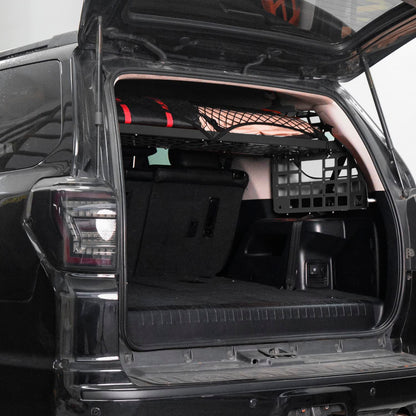 ITrims Rear Cargo Rack Basket for Toyota 4Runner 2010-2024 Car Accessories Modular Storage Molle Panel Interior Luggage Carrier Trunk Shelf Hanging Boards Organizer Aluminum Alloy (Center+Side)