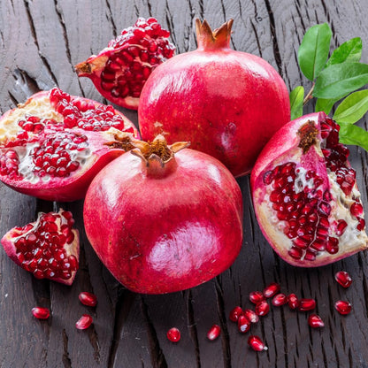 Pomegranate Plant Live, 20-24 Inches Tall Tree in Gallon Pot, Farfianka Pomegranate Fruit Plant, Sweet, Juicy Red Pomegranates, Hardy, Fast-Growing Ornamental Fruit Tree, No Ship to CA,HI,AK