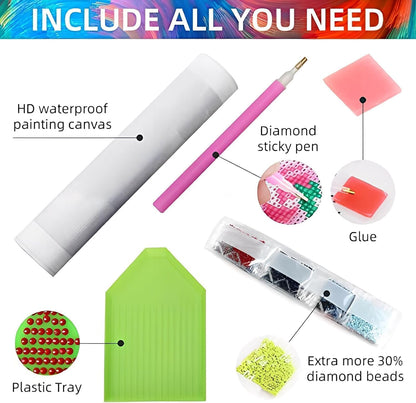 EIBEILI 4 Pack Diamond Art Kits for Adults - Mandala 5D Diamond Painting Kits for Beginner,DIY Gem Art Full Drill Diamond Dots Crystal Craft Kits for Gift Home Wall Decor 12x12inch