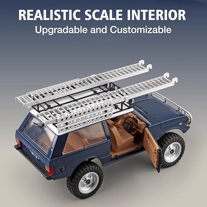 MN-168 RC Rock Crawler Ranger Rover 1970 1:12 Scale RC Climbing Car 4WD Off-Road RC Jeep Crawler RTF 2.4Ghz RC Crawlers Truck 4x4 All Terrain Car
