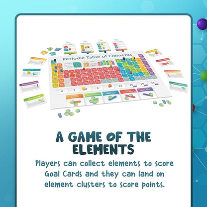 Periodic: A Game of the Elements | Periodic Table Board &amp Card Game About Atoms Elements &amp Compounds | A Strategy Board Game for Gamers &amp Educational Science Game for Kids or Family Game