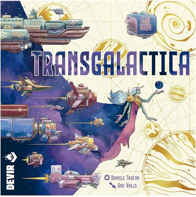 Transgalactica Board Game Space Worker Placement and Engine Building Game