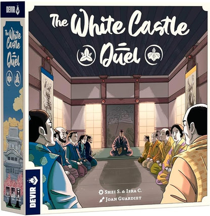 Devir - The White Castle: Duel Board Game Two Player Strategy Euro Game Set in Feudal Japan for Adults &amp Teens Age +10 2 Players 30 Playtime Muti-Language