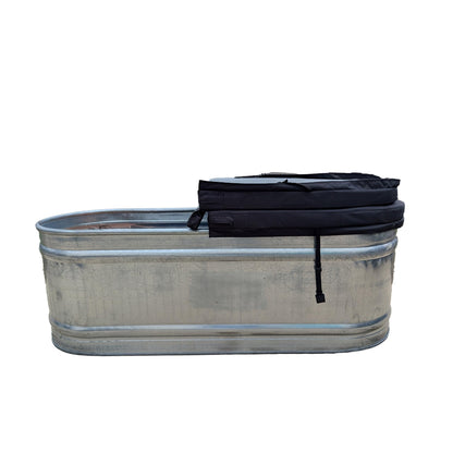 Polar Protector 2×2×6 Insulated Hard Cover for Galvanized Stock Tanks – Magnetic & Hinged Lid Design for Cold Plunge