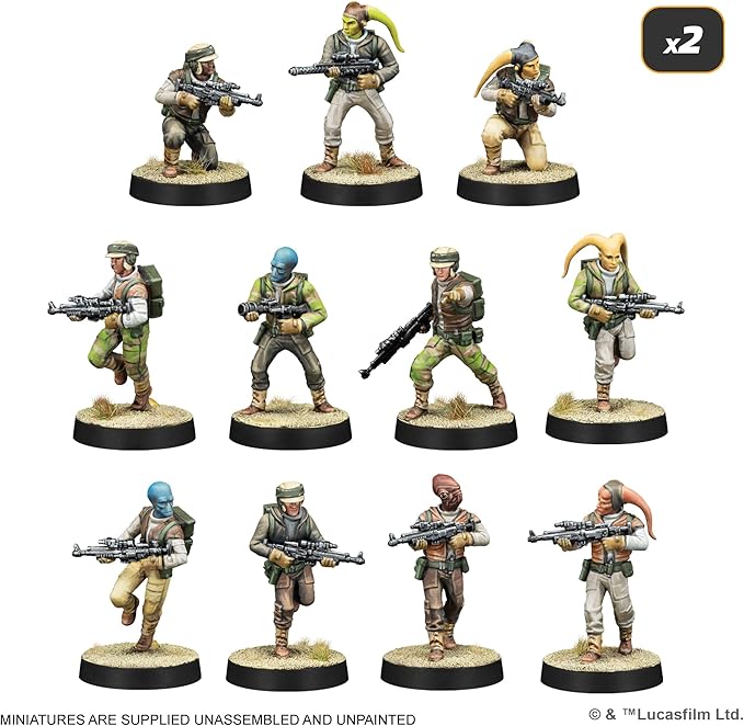 Star Wars: Legion Rebel Alliance Starter Set - Tabletop Miniatures Game Strategy Game for Kids and Adults Ages 14+ 2 Players 3 Hour Playtime Made by Atomic Mass Games