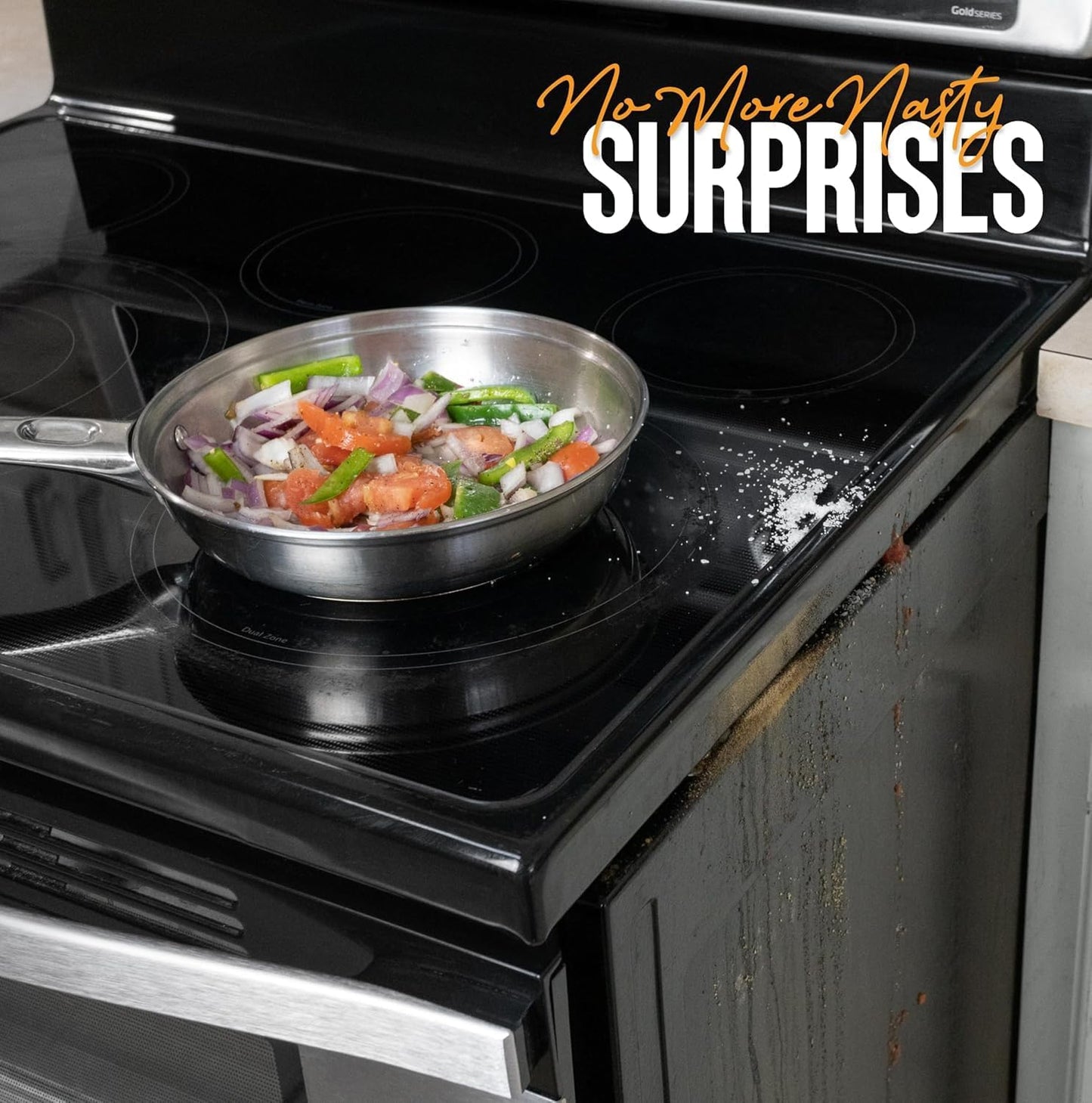 Linda’s Essentials Stainless Steel Stove Gap Covers - Adjustable 13.8" to 27.5" | 2 Pack Counter & Oven Filler