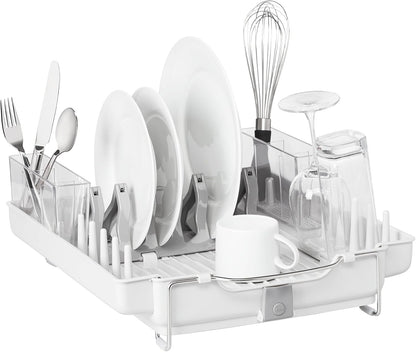 OXO Good Grips Foldaway Dish Rack - Space-Saving Design for Efficient Drying | Compact & Durable