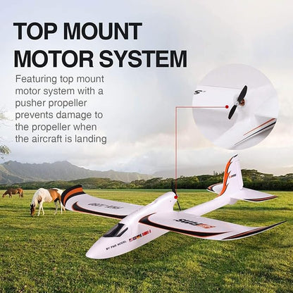 Fms Rc Plane for Adults Easy Trainer 1280mm (50.4) Wingspan 4CH for Beginner Hobby Rc Airplane PNP Without Reflex (not Include Transmitter/Receiver/Battery)