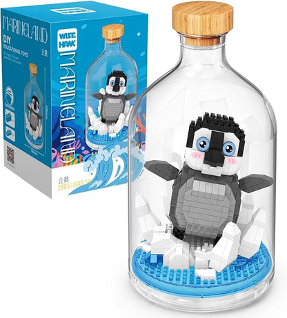 Creative Penguin Toy Building SetAdult Mini Animal Friend SetParty Favors Gift for FriendsMarine Animals Lover Office Home Decor Building BlockNew Year Easter Birthday Gift for Family