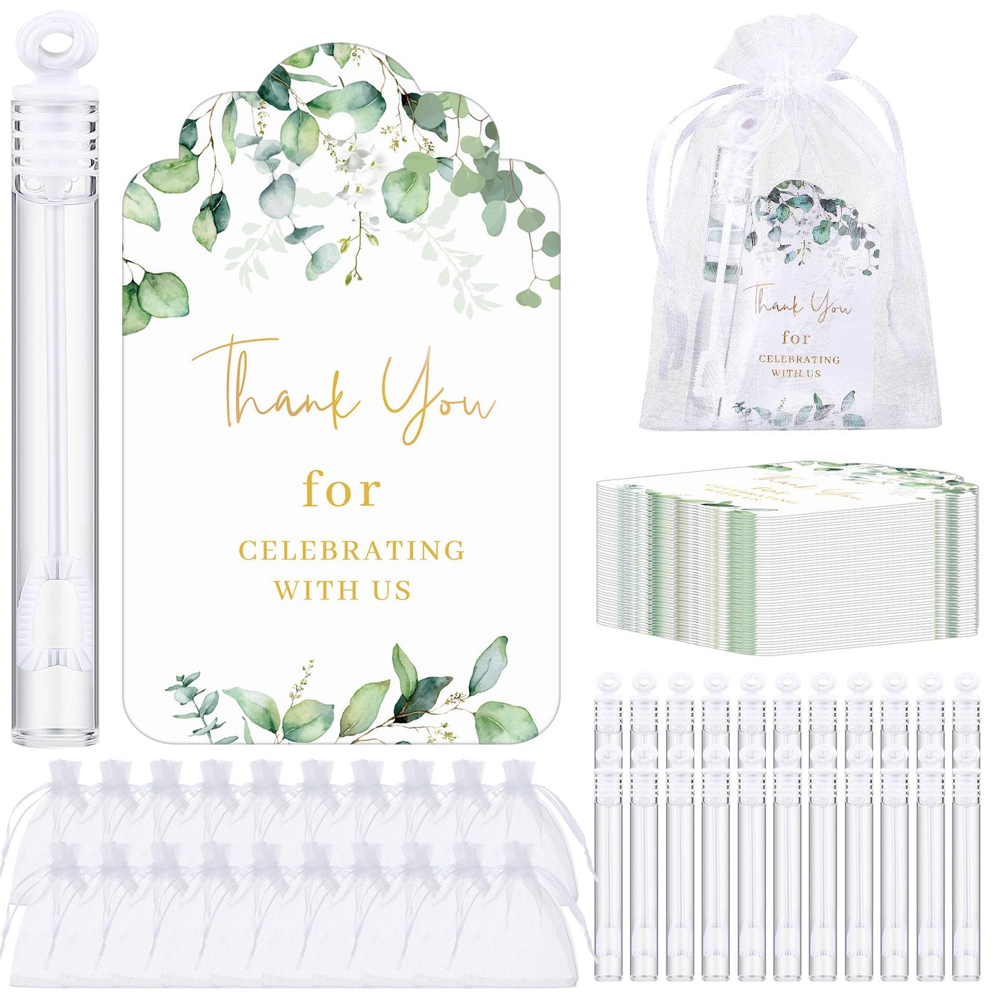 Foilswirl 50 Sets Flower Wedding Bubble Wands Bulk Party Favors White Mini Bubble Stick for Guests Greeting Card Goodie Bag Stuffer Wedding Bubbles for Send off Valentine Gift Celebration Party Supply