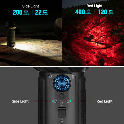 OLIGHT Marauder Mini 2 Bright Flashlight 10,000 Lumen with 750 Meters Beam Distance, Rechargeable Light with Dual Charging & 5 Lighting Modes for Outdoor, Camping, Emergencies (Black)