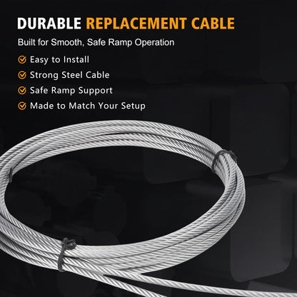 Kozlira TSAP660 Ramp Door Spring Kit for 6' Wide Cargo Trailer - 60 lb Torsion Spring Repair Assembly with Cables and Drums - Replacement Rear Ramp Door Assist System for Cargo Enclosed Trailers