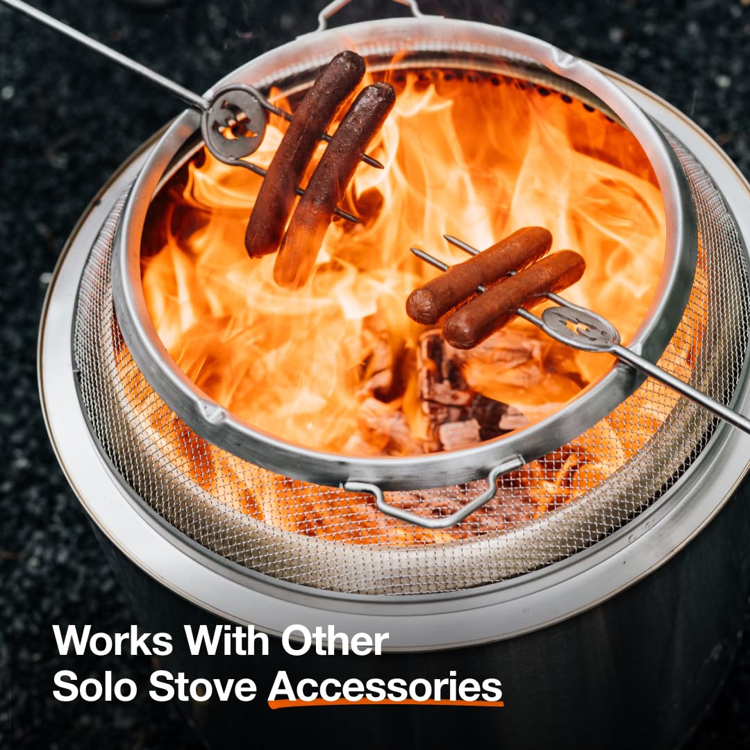 Solo Stove Ranger Shield - Durable Stainless Steel Spark Protector Mesh Screen for Fire Pits, Keeps Pops and Hot Embers Contained for Safe Outdoor Fires, Includes Shield Removal Tools