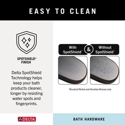 Delta Faucet 73824-RB Lahara Towel Bar, 24", SpotShield Venetian Bronze