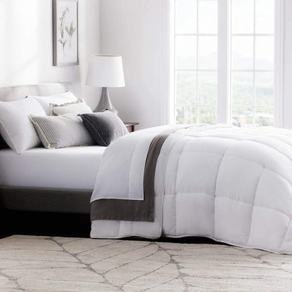 WEEKENDER Comforter Duvet Insert Full White Quilted Down Alternative All Season Microfiber - Full - Box Stitched