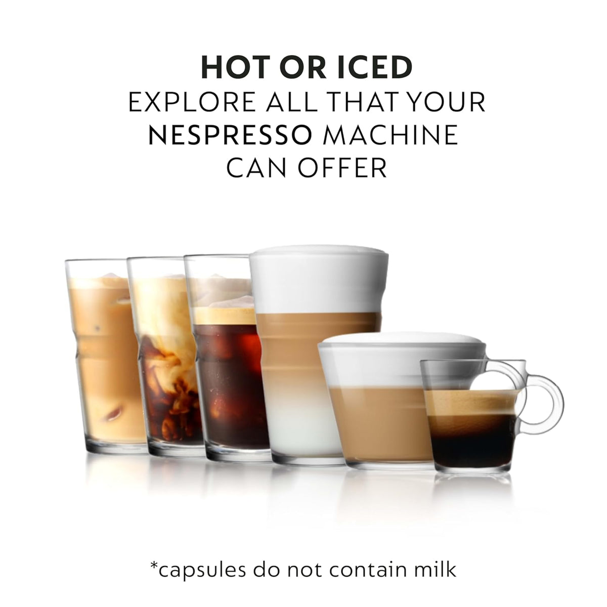 Nespresso Freddo Intenso Espresso Coffee Pods - 50-Count Original Line Capsules